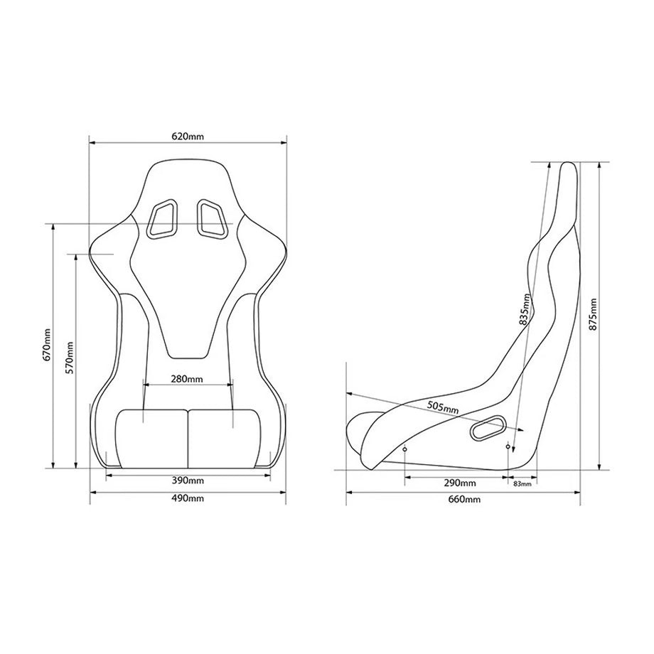 ◆シリアルナンバー付き◆車検対応レーシングバケット　Driver's BACKET