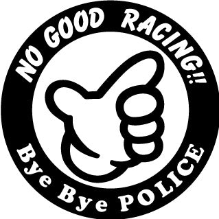 NOGOODステッカー丸（ 黒 ）