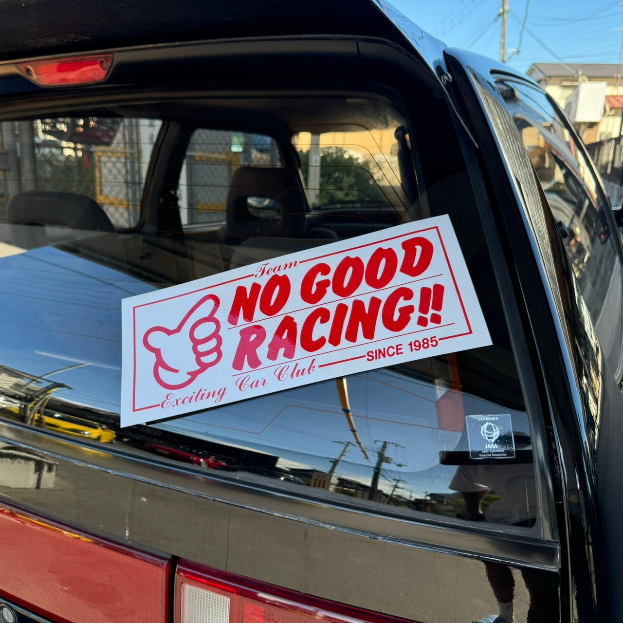 NOGOOD RACINGリフレクター（ 白 × 赤 ）