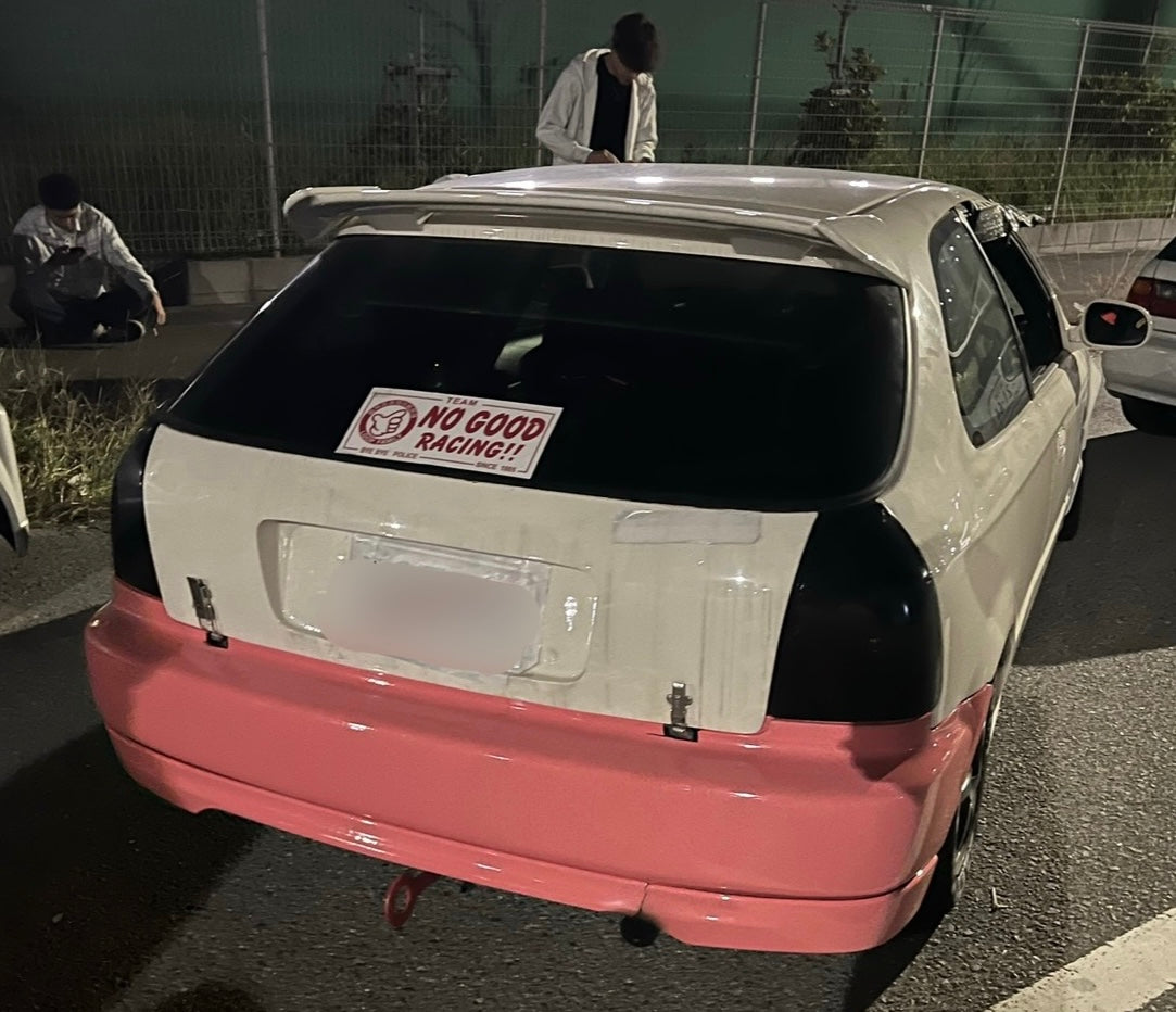 NOGOOD RACINGステッカー（ 赤 ）