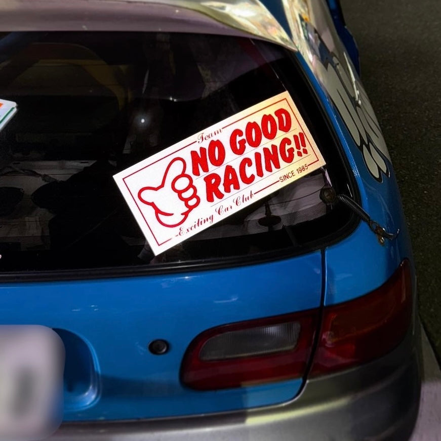 NOGOOD RACINGリフレクター（ 白 × 赤 ）