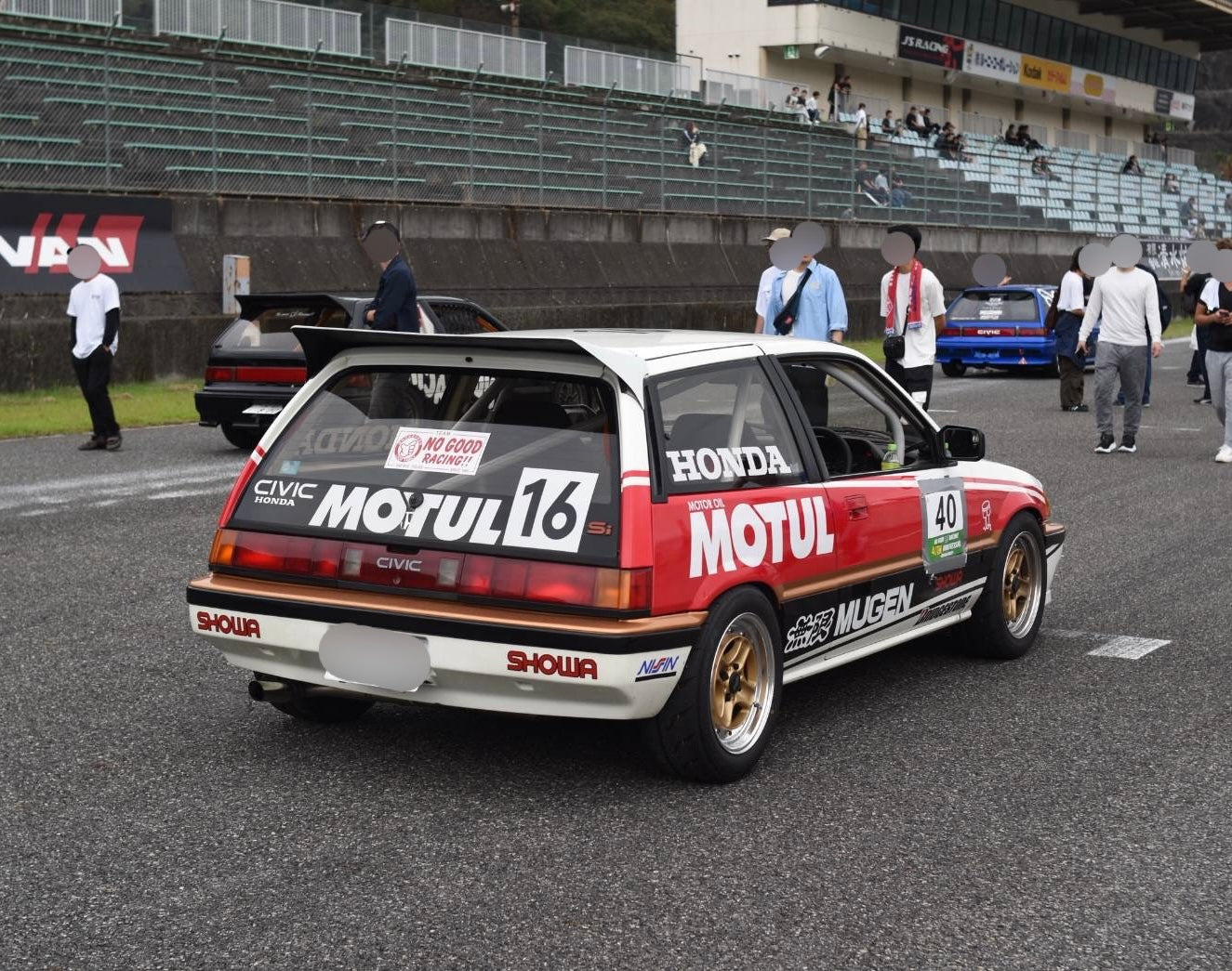 NOGOOD RACINGステッカー（ 赤 ）