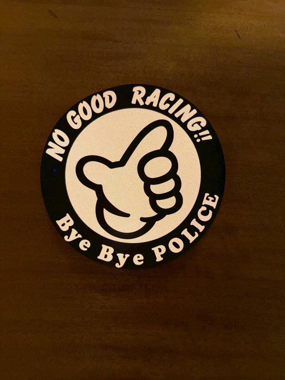 NOGOODステッカー丸( 黒 )リフレクター