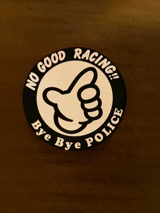 NOGOODステッカー丸（ 黒 ）リフレクター